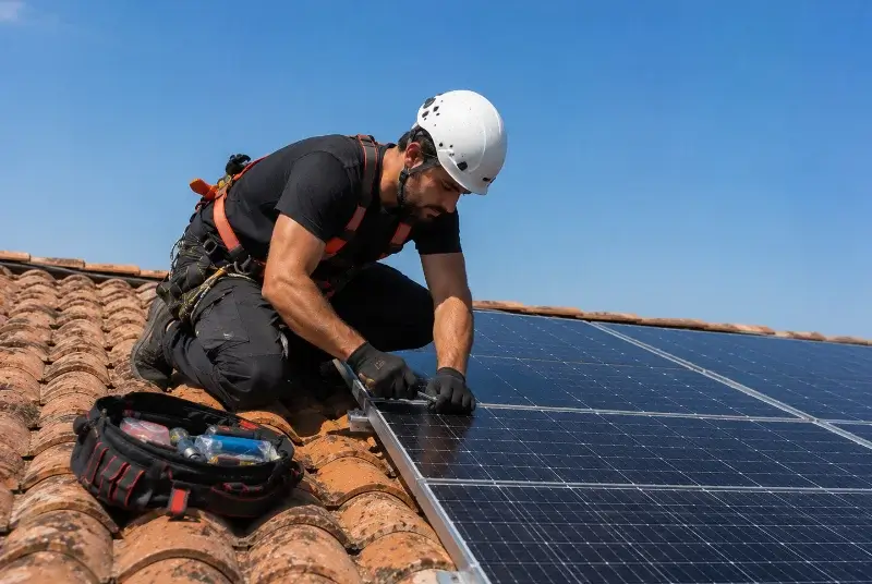 Maintenance et monitoring de panneaux solaires à Castres-Gironde
